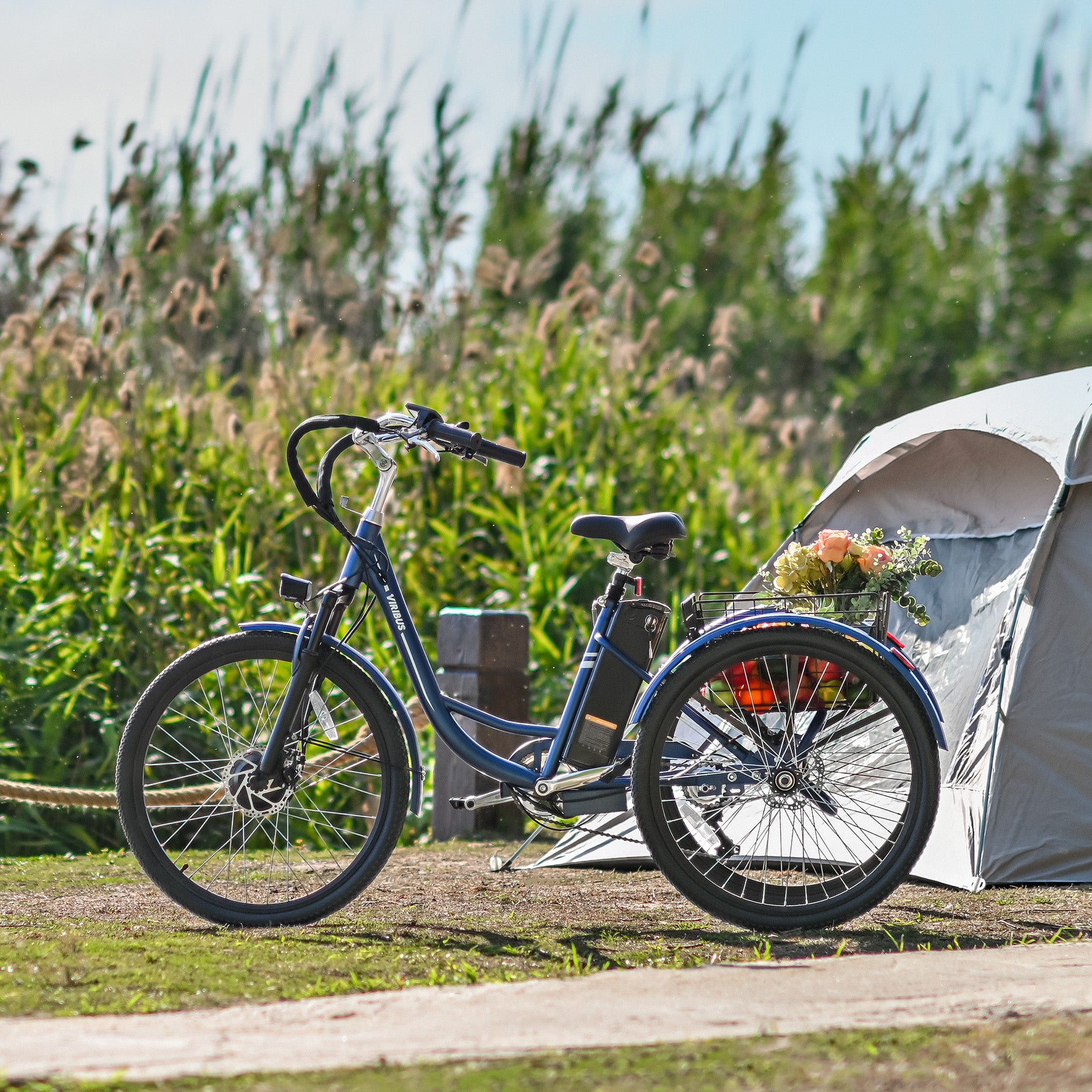 Viribus TriGo Pro 350W Electric Tricycle, Front Suspension, UL Certificated