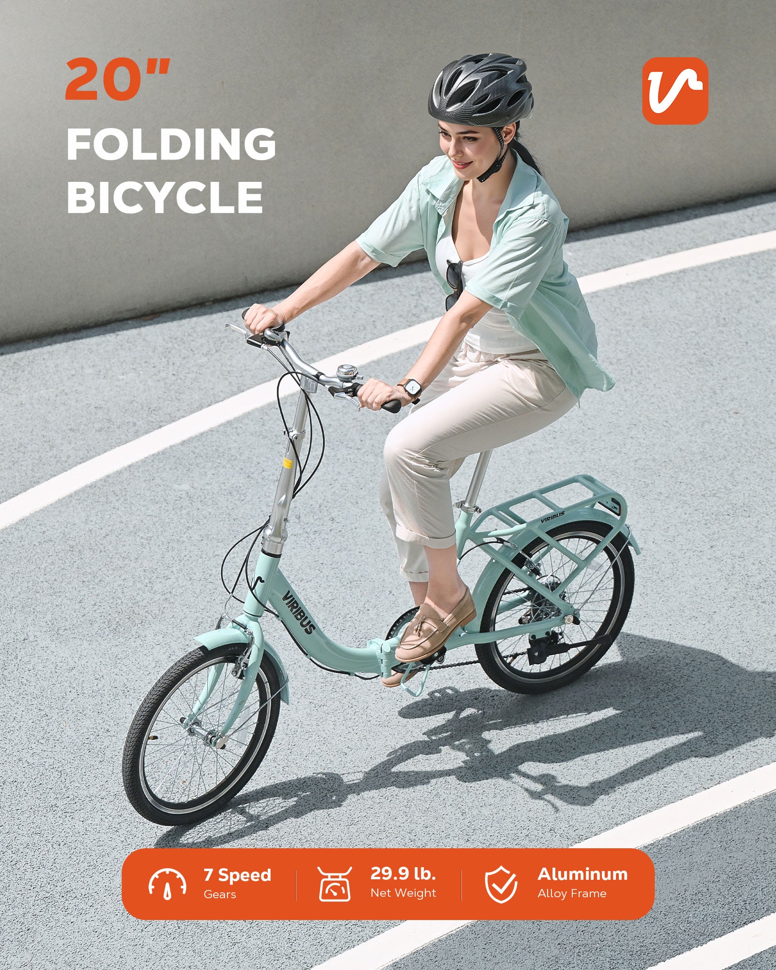 Viribus 20 in Folding Bike Road Bike Commute Bicycle with Shimano