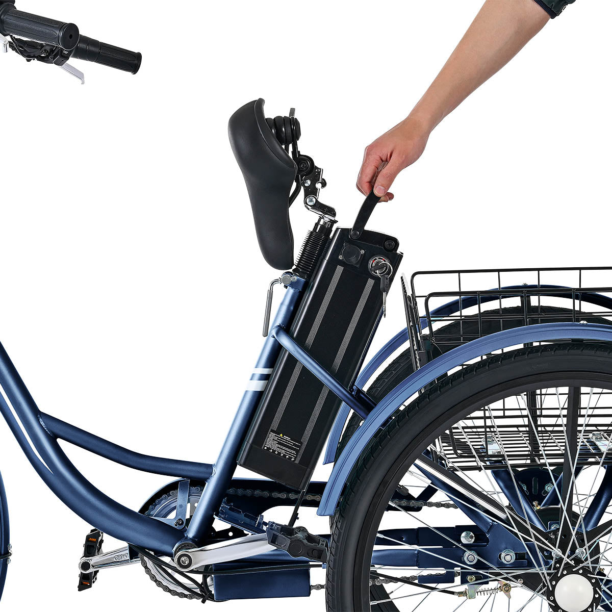 Viribus TriGo Electric Tricycle for Adults 3 Wheel Electric Bike