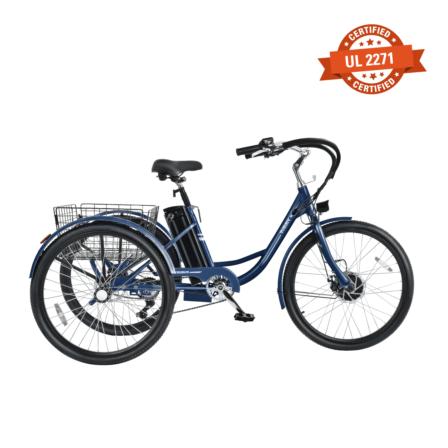 Viribus TriGo Electric Tricycle for Adults 3 Wheel Electric Bike