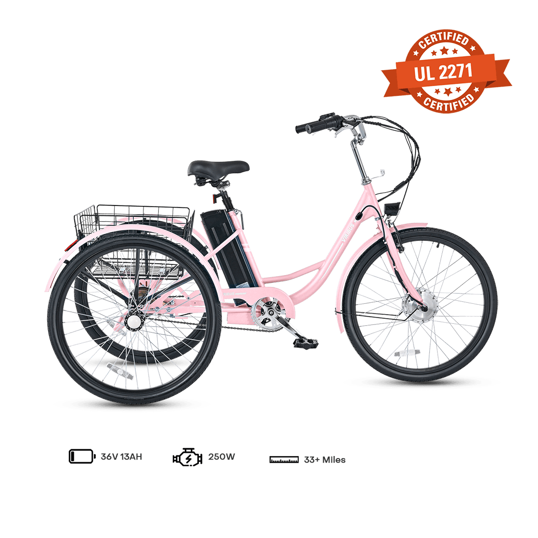 Viribus TriGo Electric Tricycle for Adults 3 Wheel Electric Bike