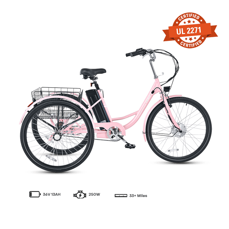 Viribus TriGo Electric Tricycle for Adults 3 Wheel Electric Bike