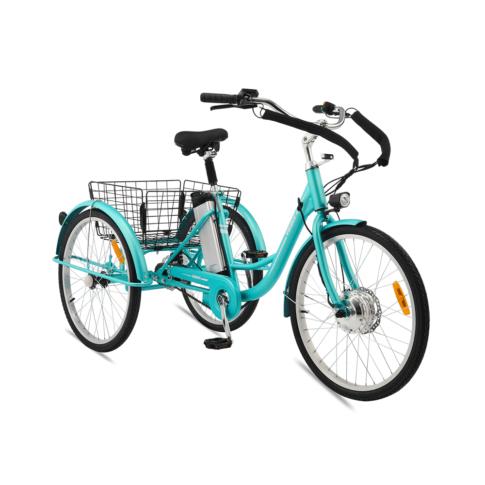 Viribus Trio Plus Adult Electric Tricycle with Dual Disc Brakes