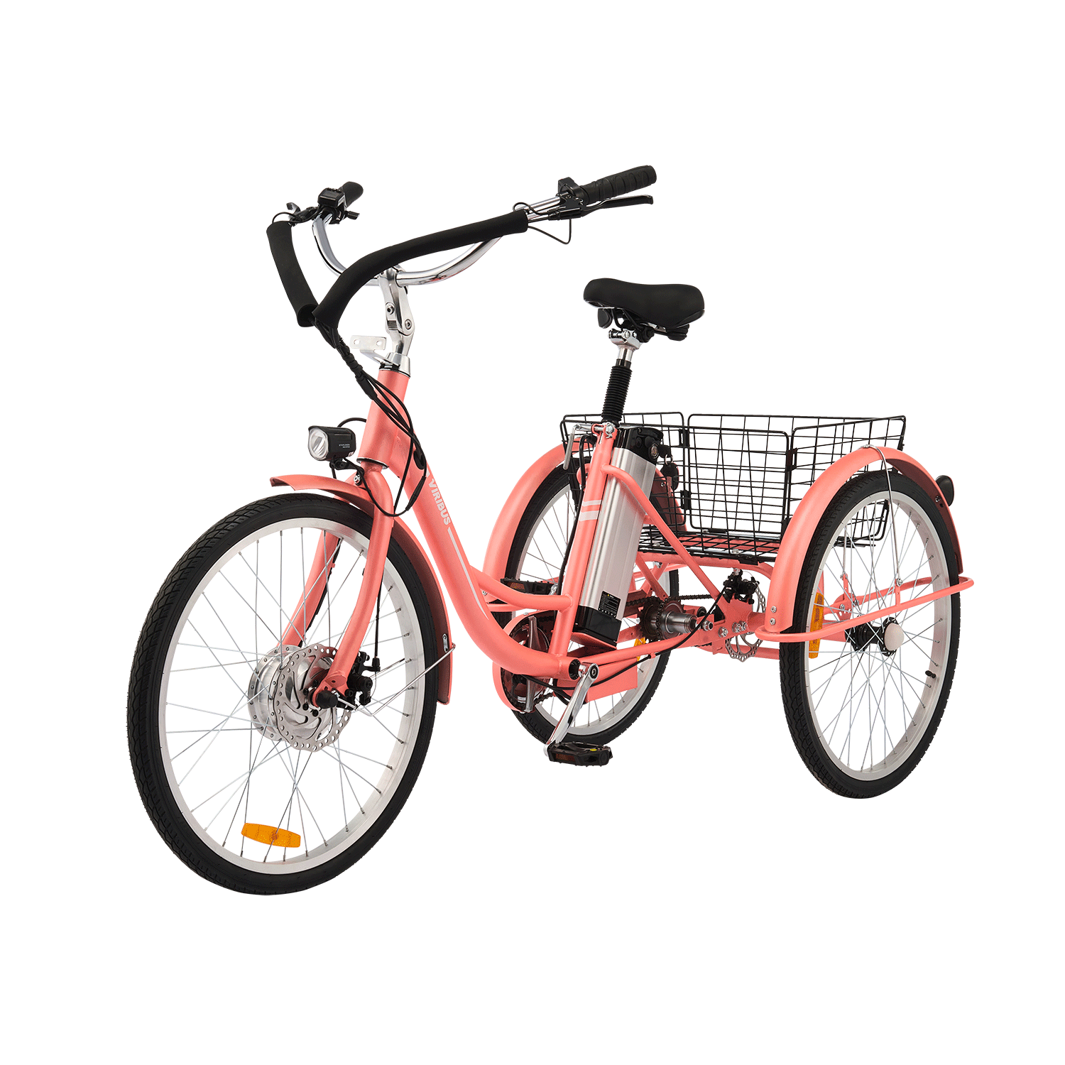 Viribus Trio Plus Adult Electric Tricycle with Dual Disc Brakes