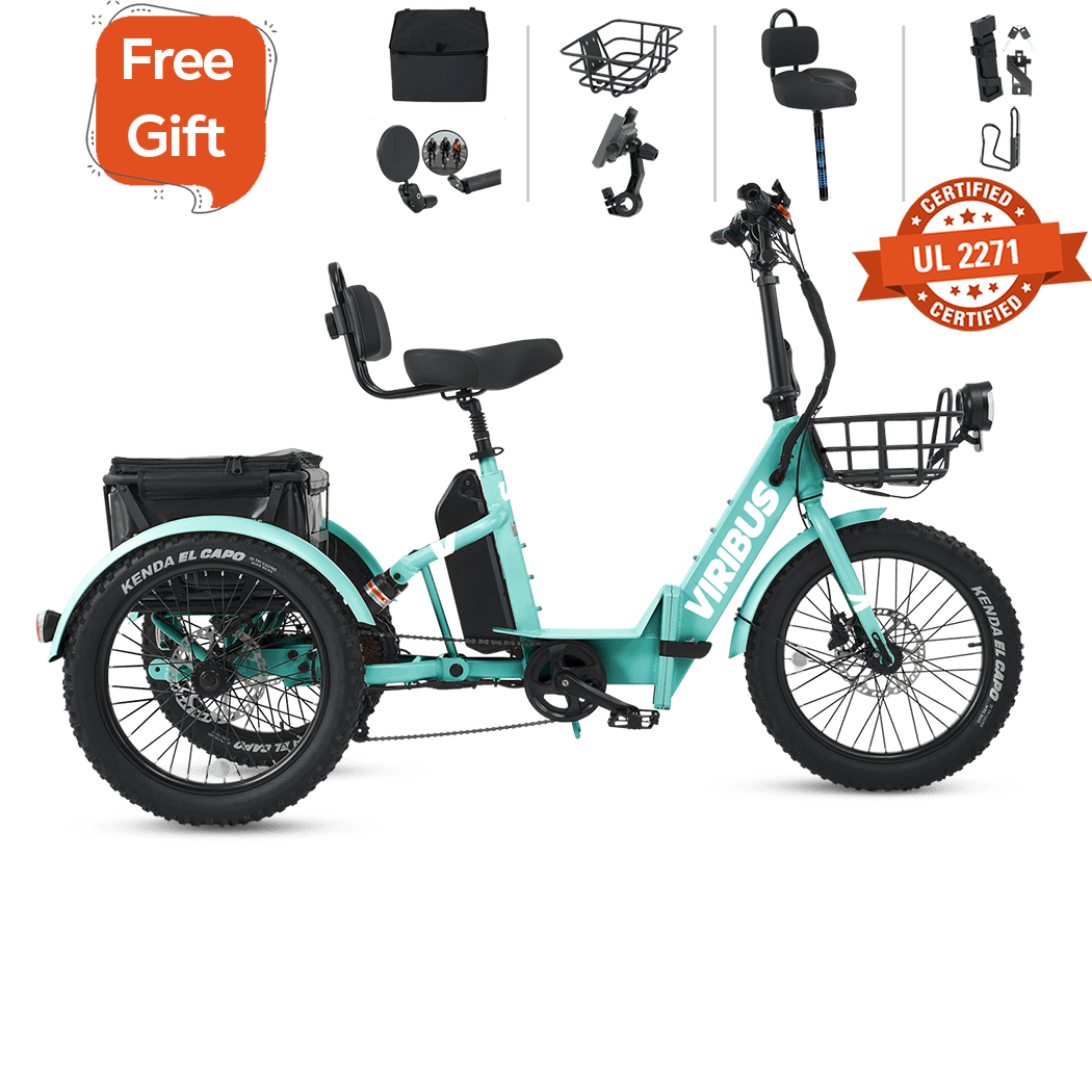 Viribus FC1 Folding Fat Tire Electric Tricycle