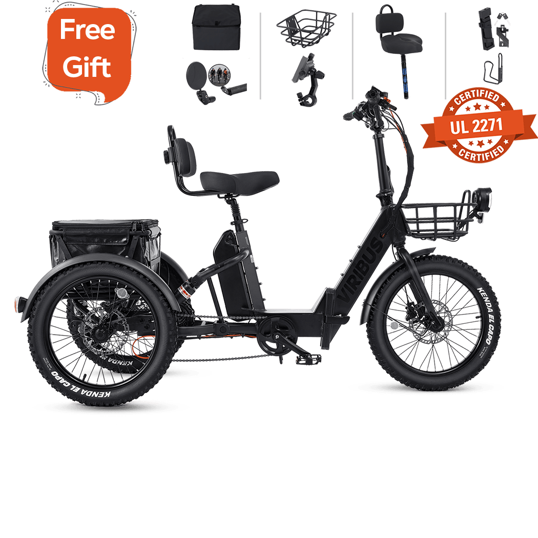 Viribus FC1 Folding Fat Tire Electric Tricycle