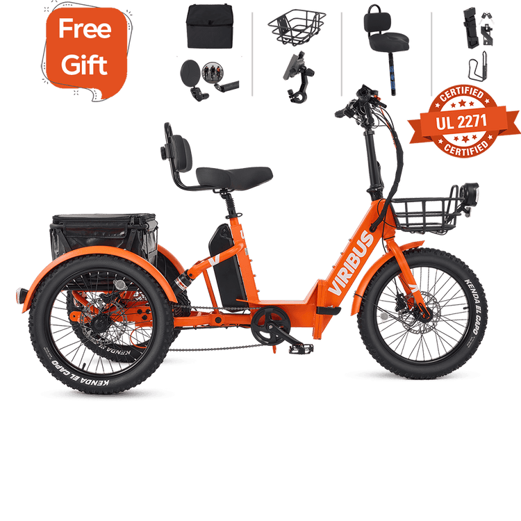 Viribus FC1 Folding Fat Tire Electric Tricycle