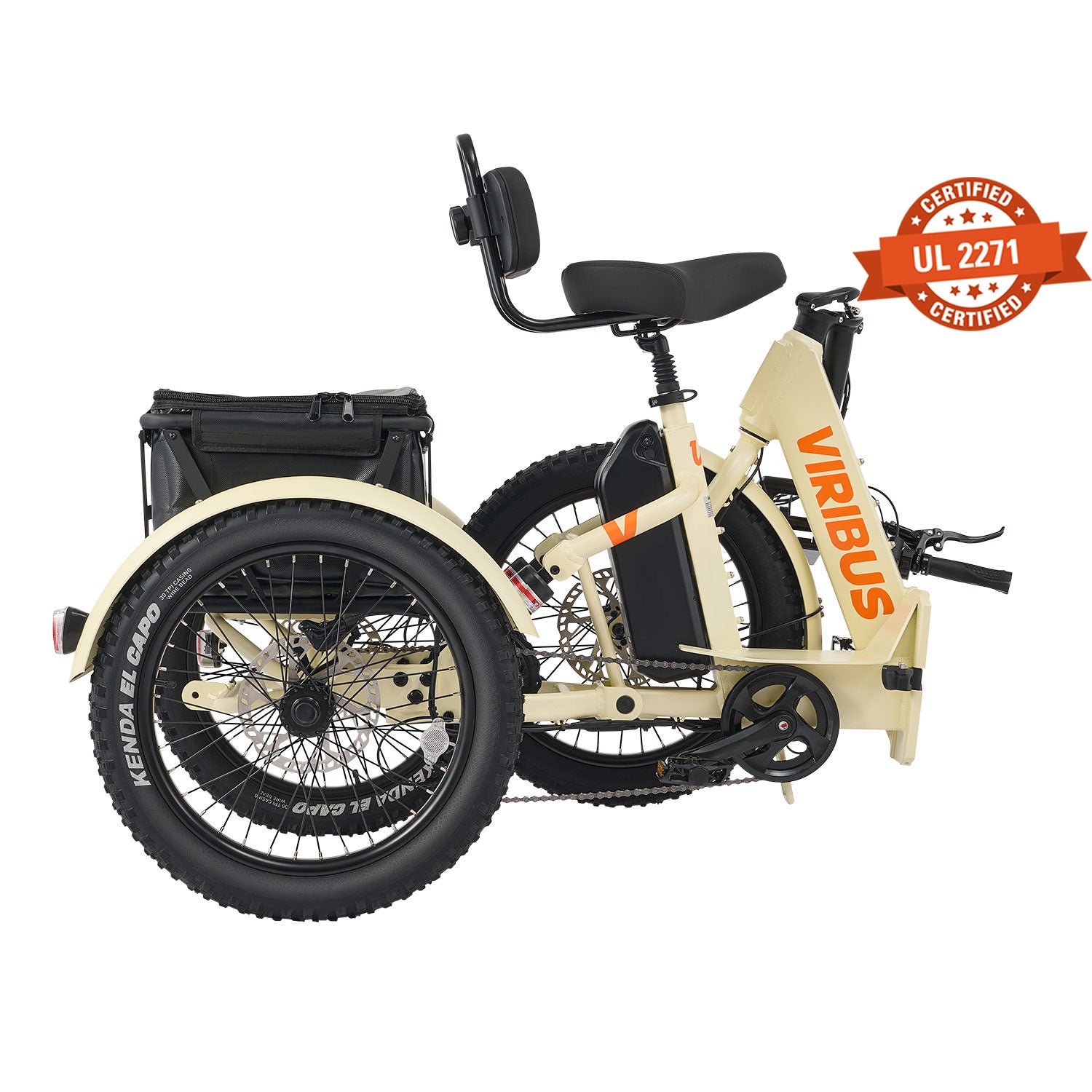 Viribus FC1 Folding Fat Tire Electric Tricycle
