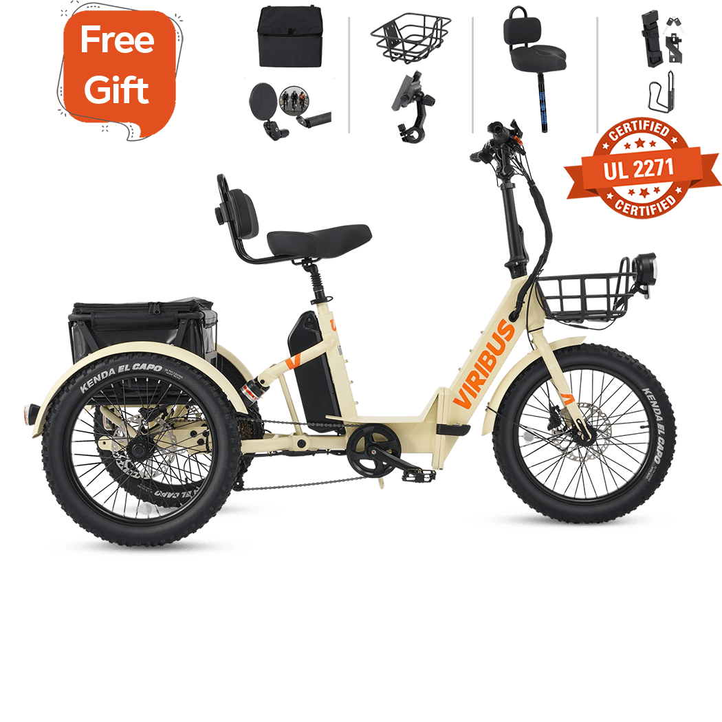 Viribus FC1 Folding Fat Tire Electric Tricycle