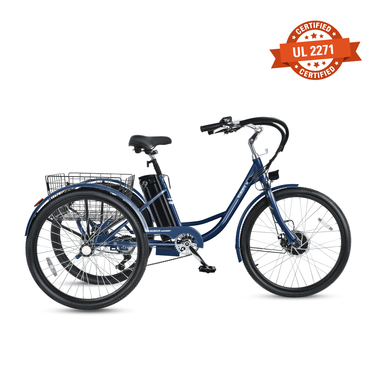 Viribus TriGo Electric Tricycle for Adults 3 Wheel Electric Bike