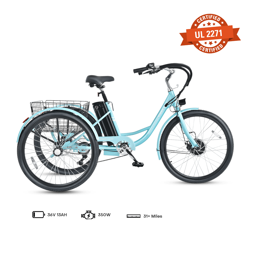 Viribus TriGo Electric Tricycle for Adults 3 Wheel Electric Bike