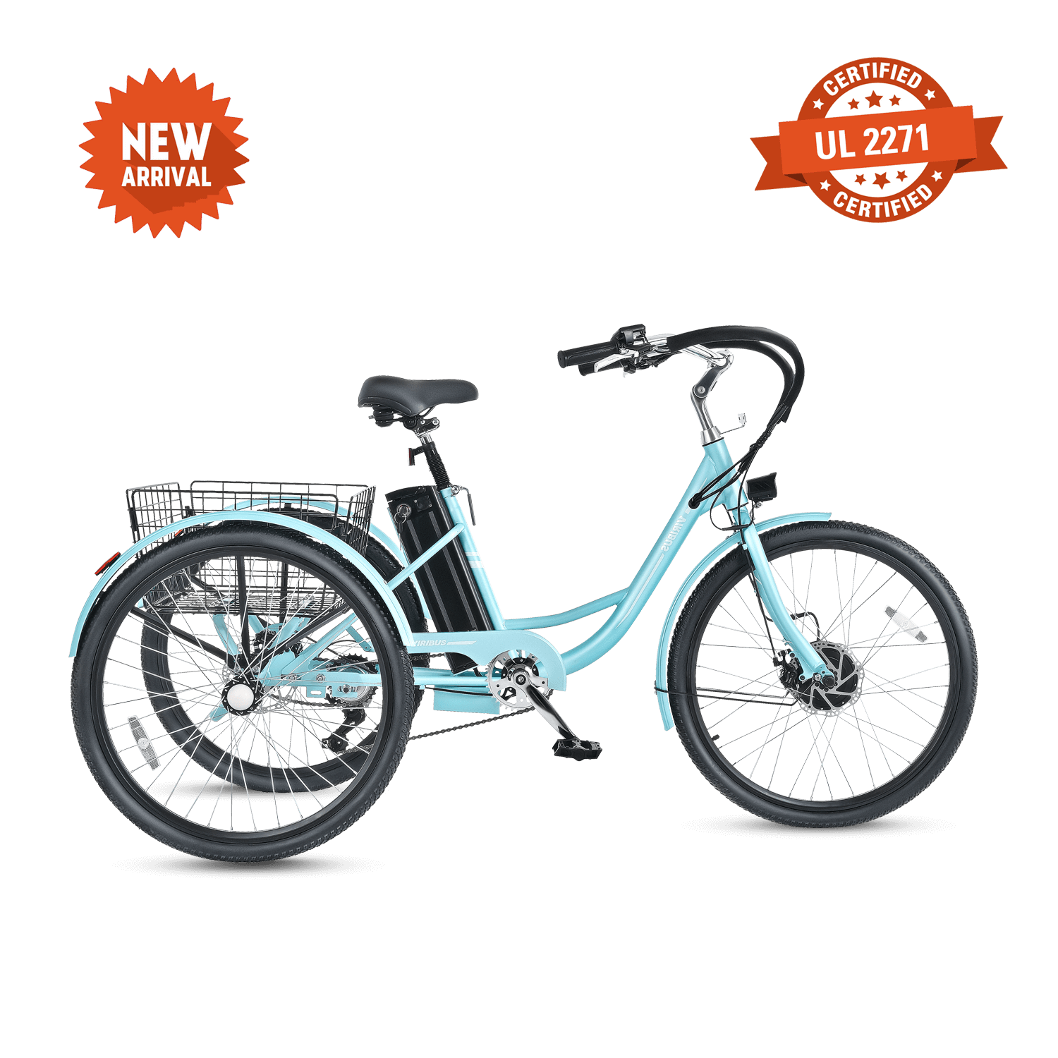 Viribus TriGo Plus Electric Tricycle for Adults 3 Wheel Bike for Sale