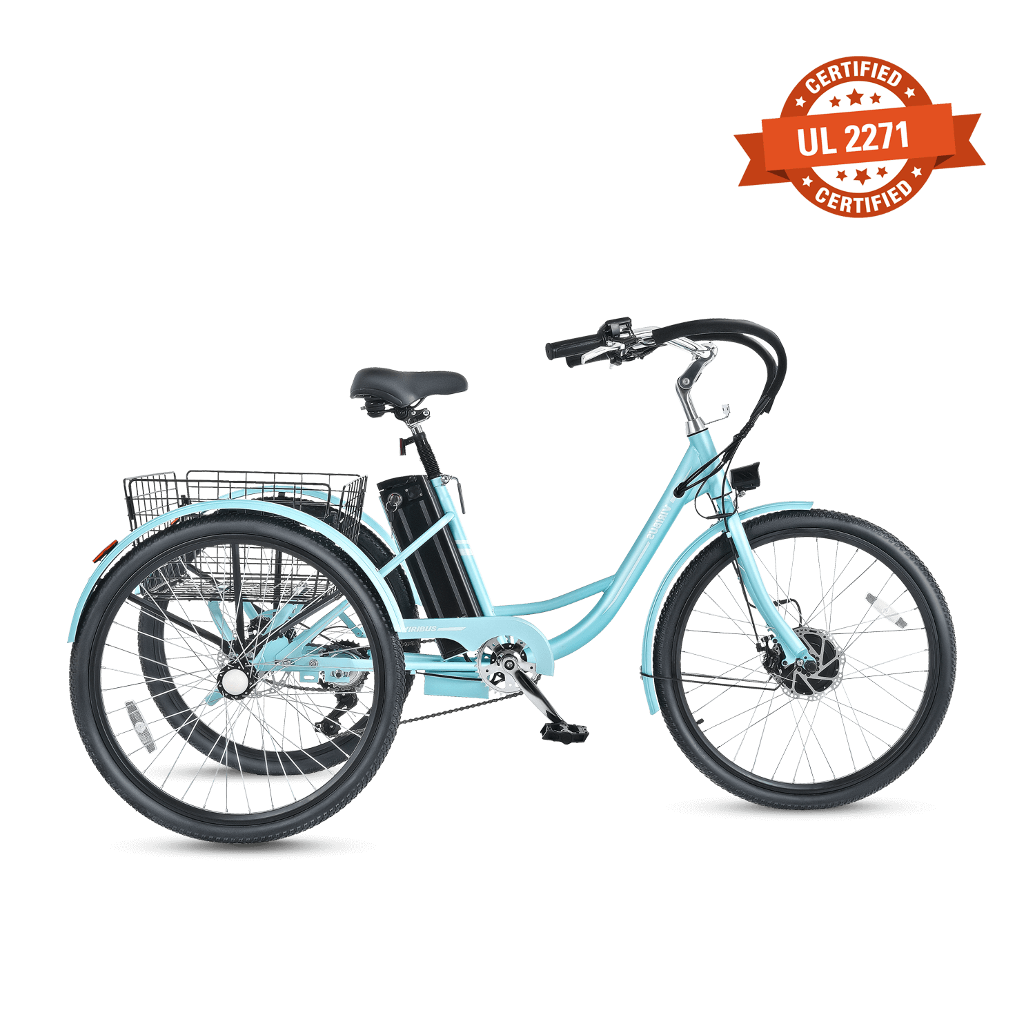 Viribus TriGo Electric Tricycle for Adults 3 Wheel Electric Bike