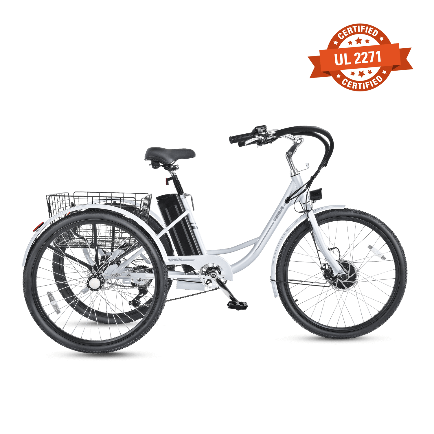 Viribus TriGo Electric Tricycle for Adults 3 Wheel Electric Bike