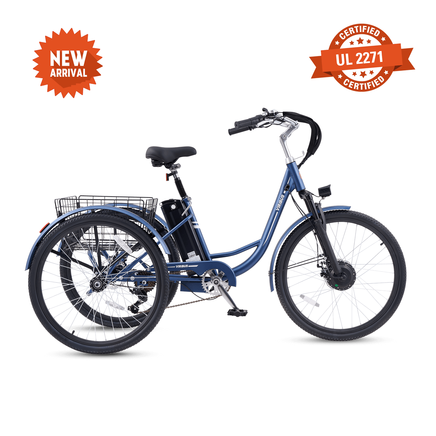 Viribus TriGo Pro 350W Electric Tricycle 3 Wheel Bike Fully Assembled