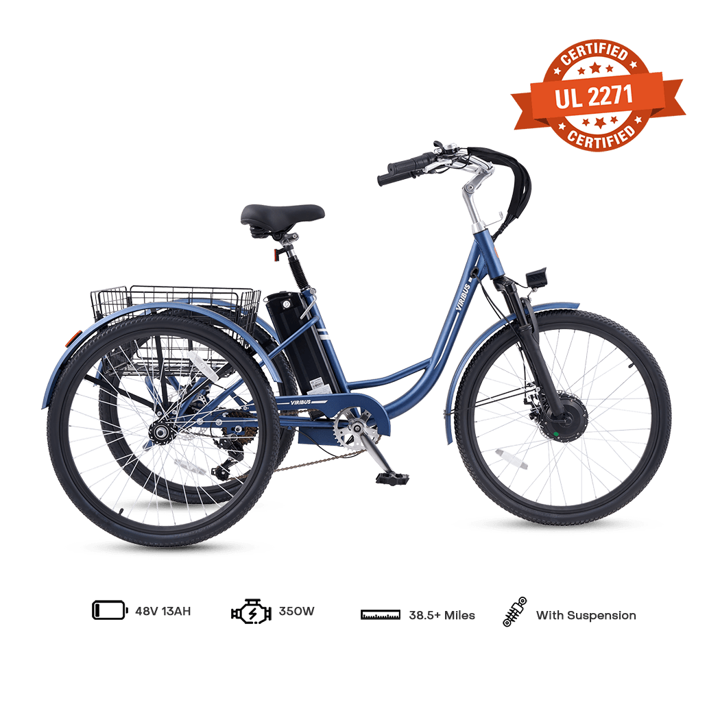 Viribus TriGo Electric Tricycle for Adults 3 Wheel Electric Bike