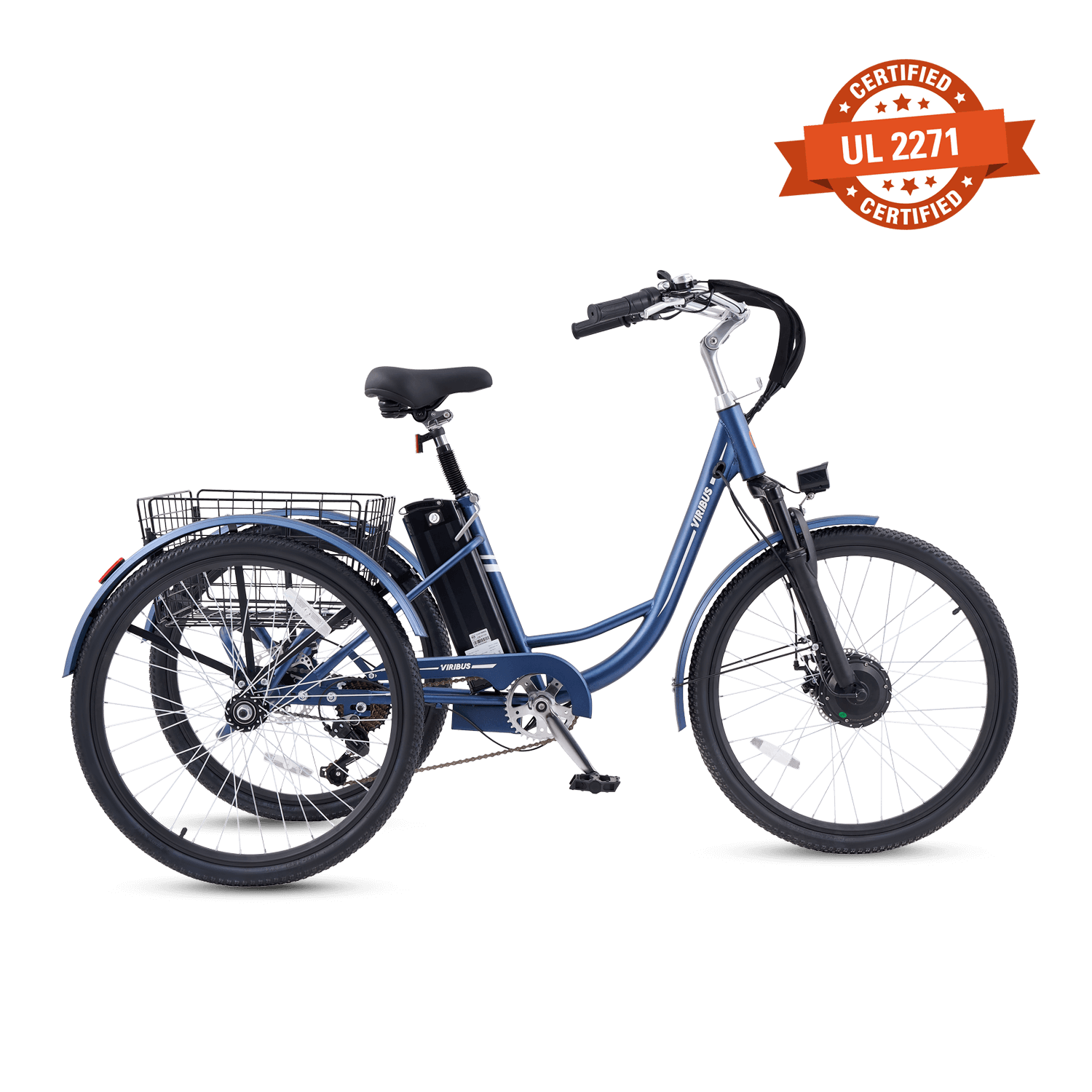 Viribus TriGo Electric Tricycle for Adults 3 Wheel Electric Bike