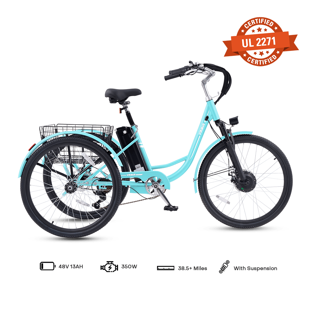 Viribus TriGo Electric Tricycle for Adults 3 Wheel Electric Bike