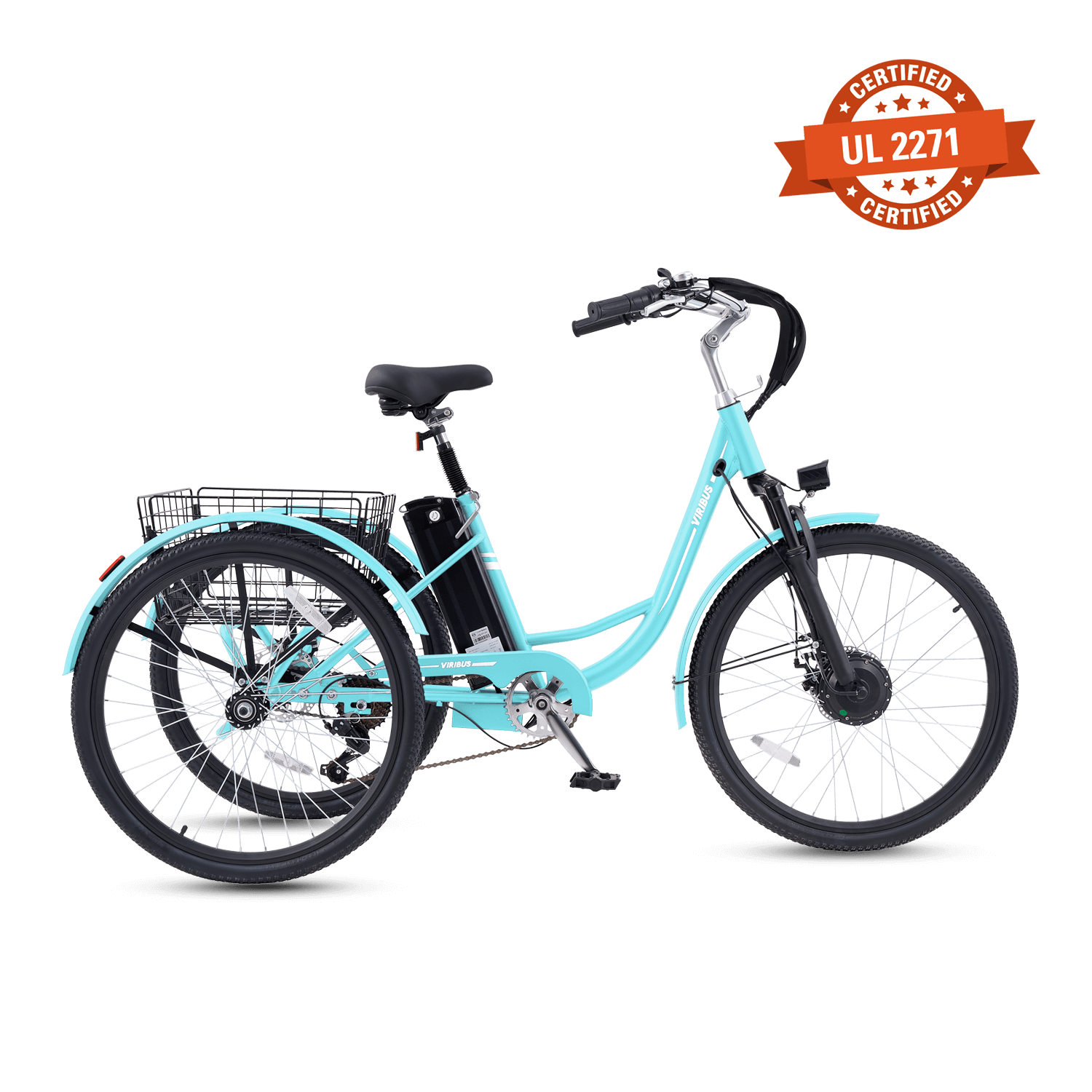Viribus TriGo Electric Tricycle for Adults 3 Wheel Electric Bike