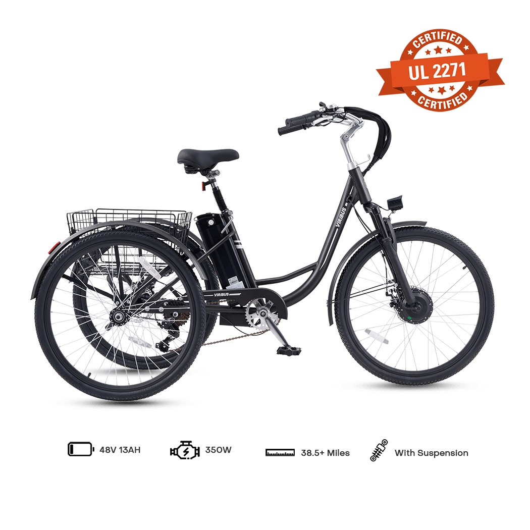 Viribus TriGo Electric Tricycle for Adults 3 Wheel Electric Bike