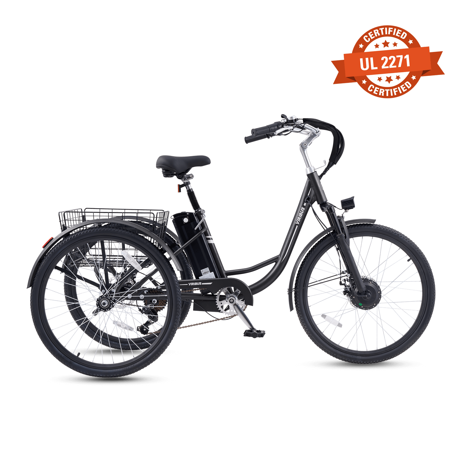 Viribus TriGo Electric Tricycle for Adults 3 Wheel Electric Bike