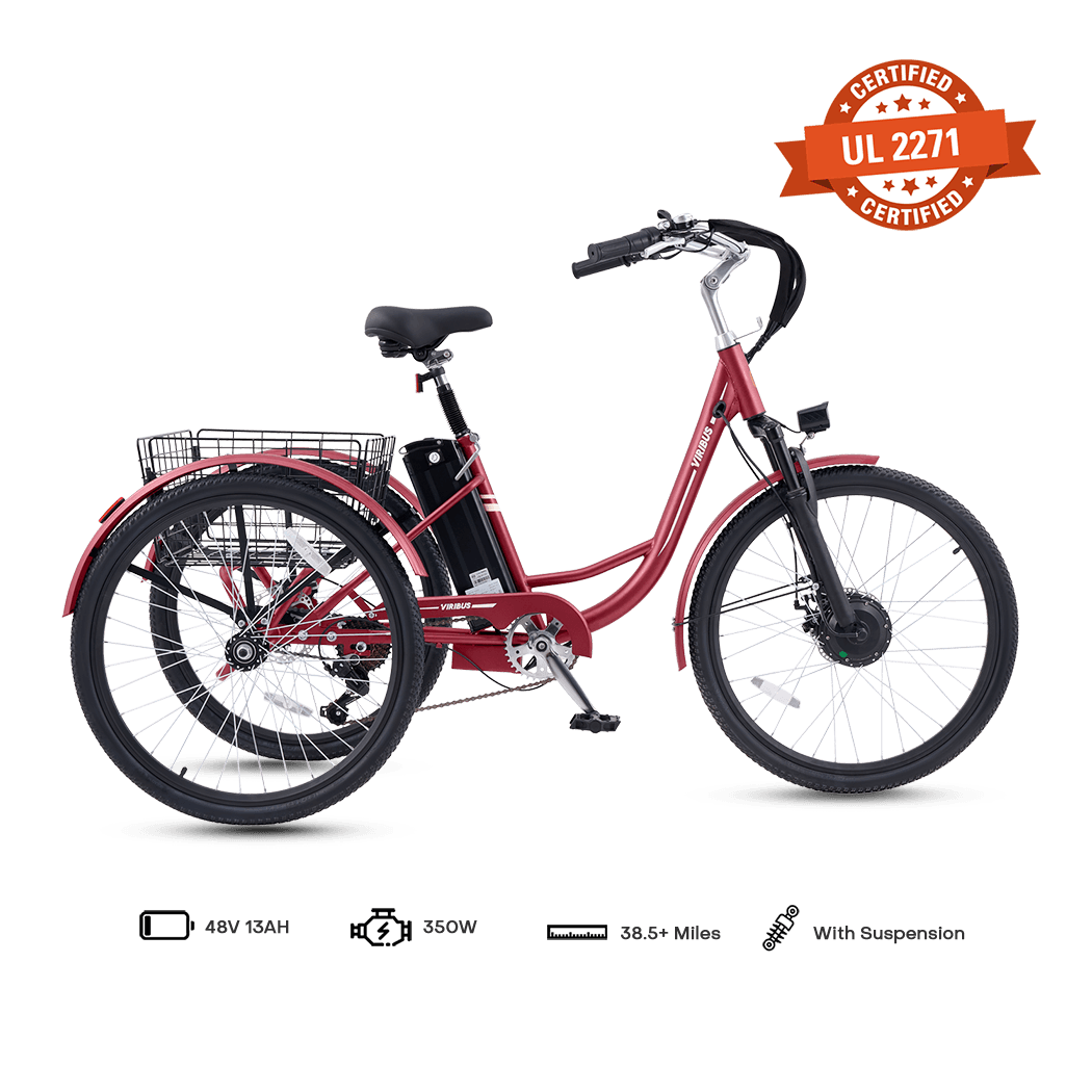 Viribus TriGo Electric Tricycle for Adults 3 Wheel Electric Bike