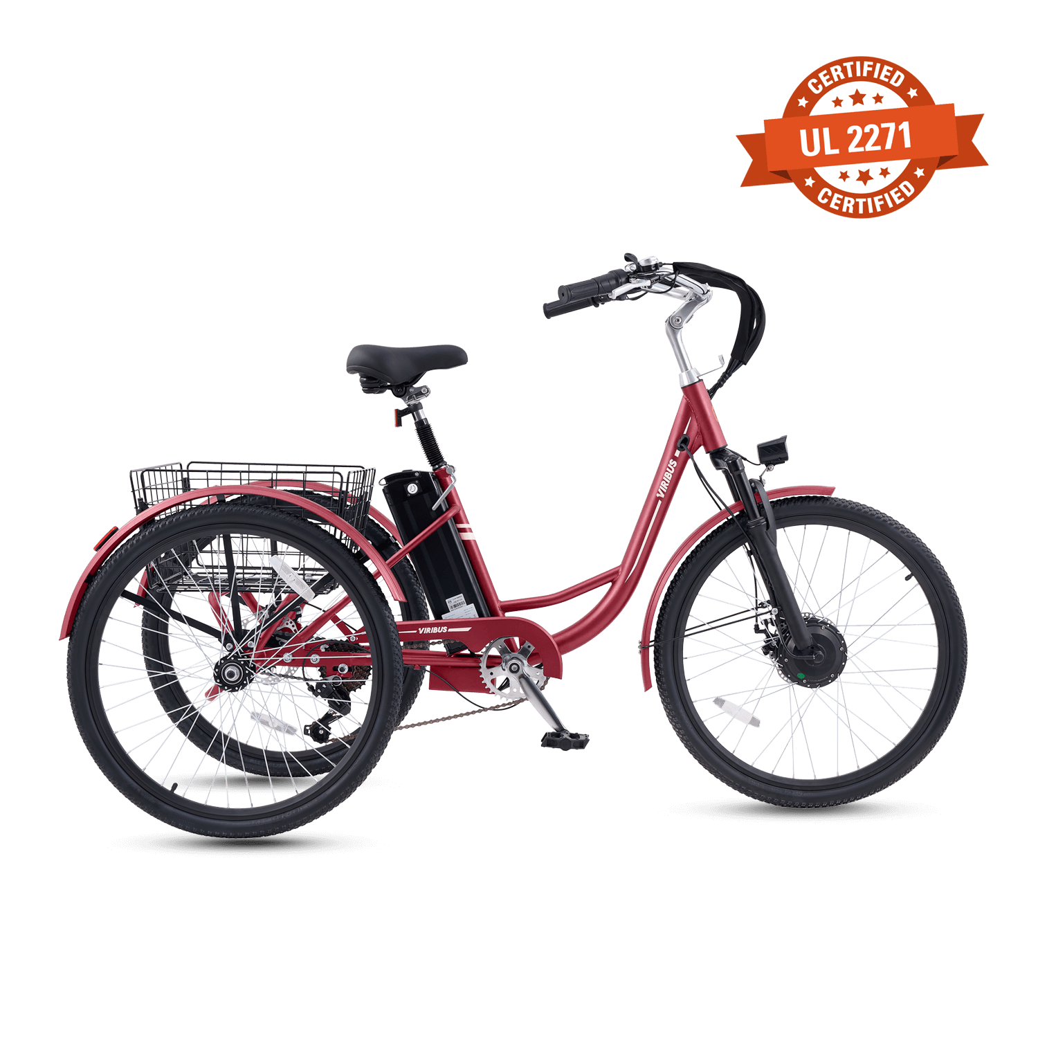 Viribus TriGo Electric Tricycle for Adults 3 Wheel Electric Bike