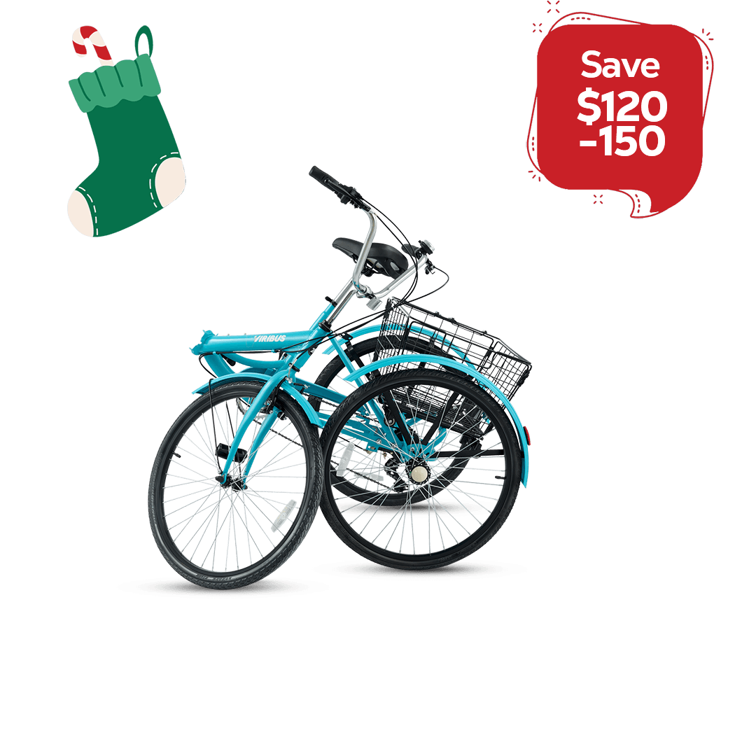 Viribus Folding Adult Tricycle Best Foldable 3 Wheel Bike