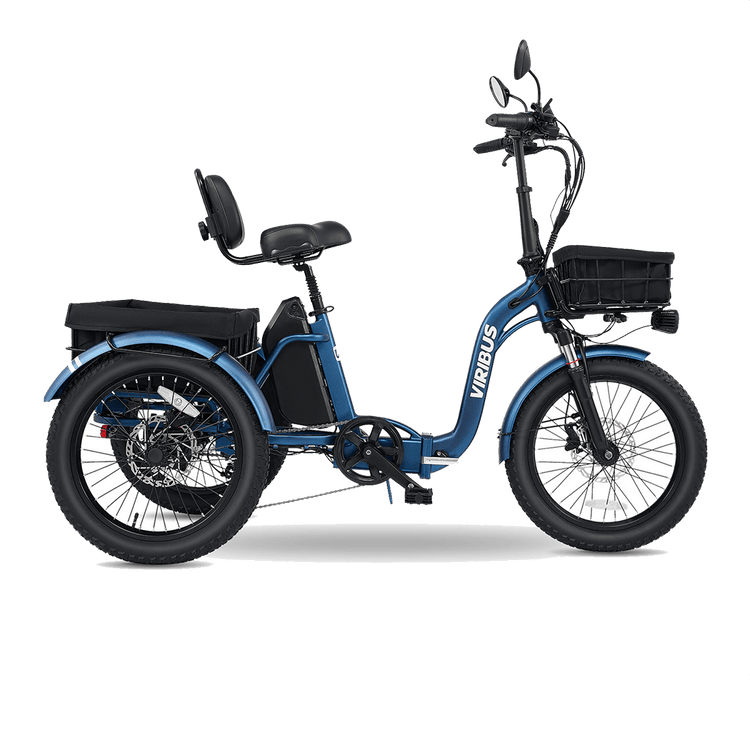 Viribus ST1 eTrike Folding Fat Tire Electric Tricycle