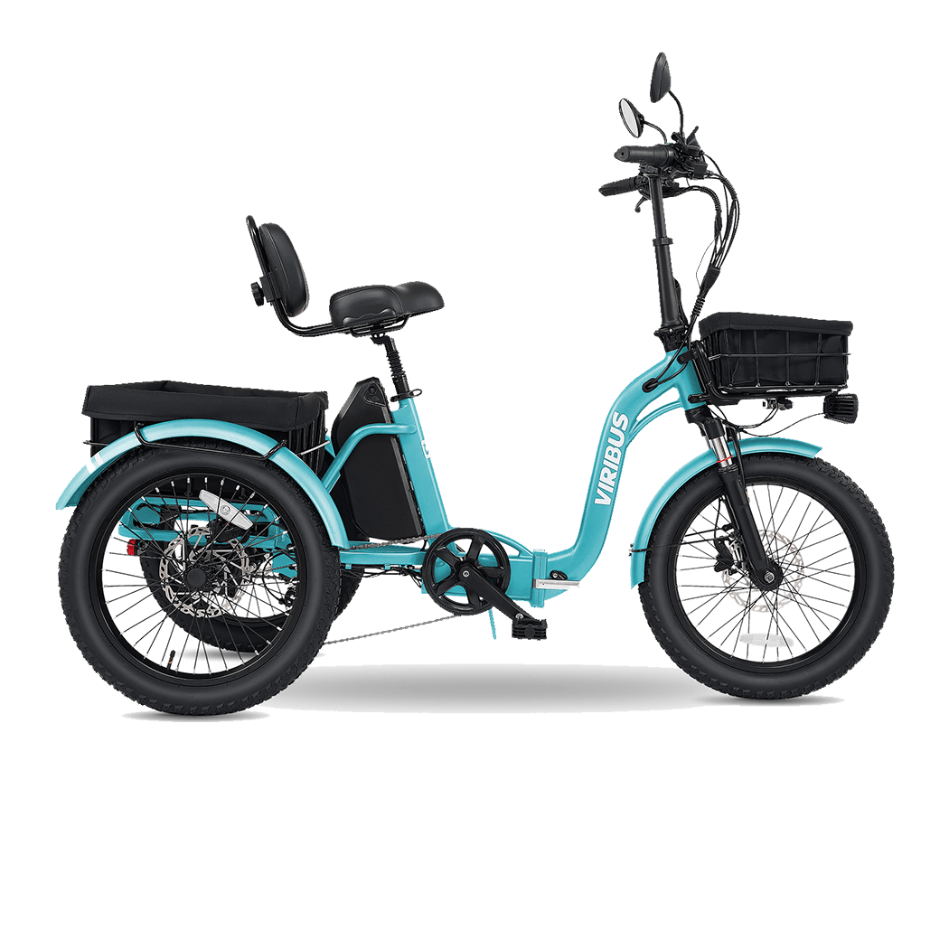 Viribus ST1 eTrike Folding Fat Tire Electric Tricycle