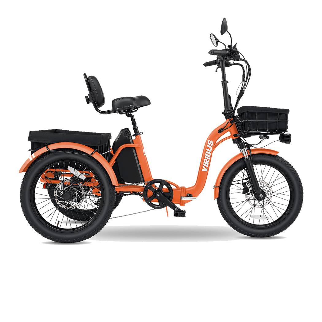 Viribus ST1 eTrike Folding Fat Tire Electric Tricycle