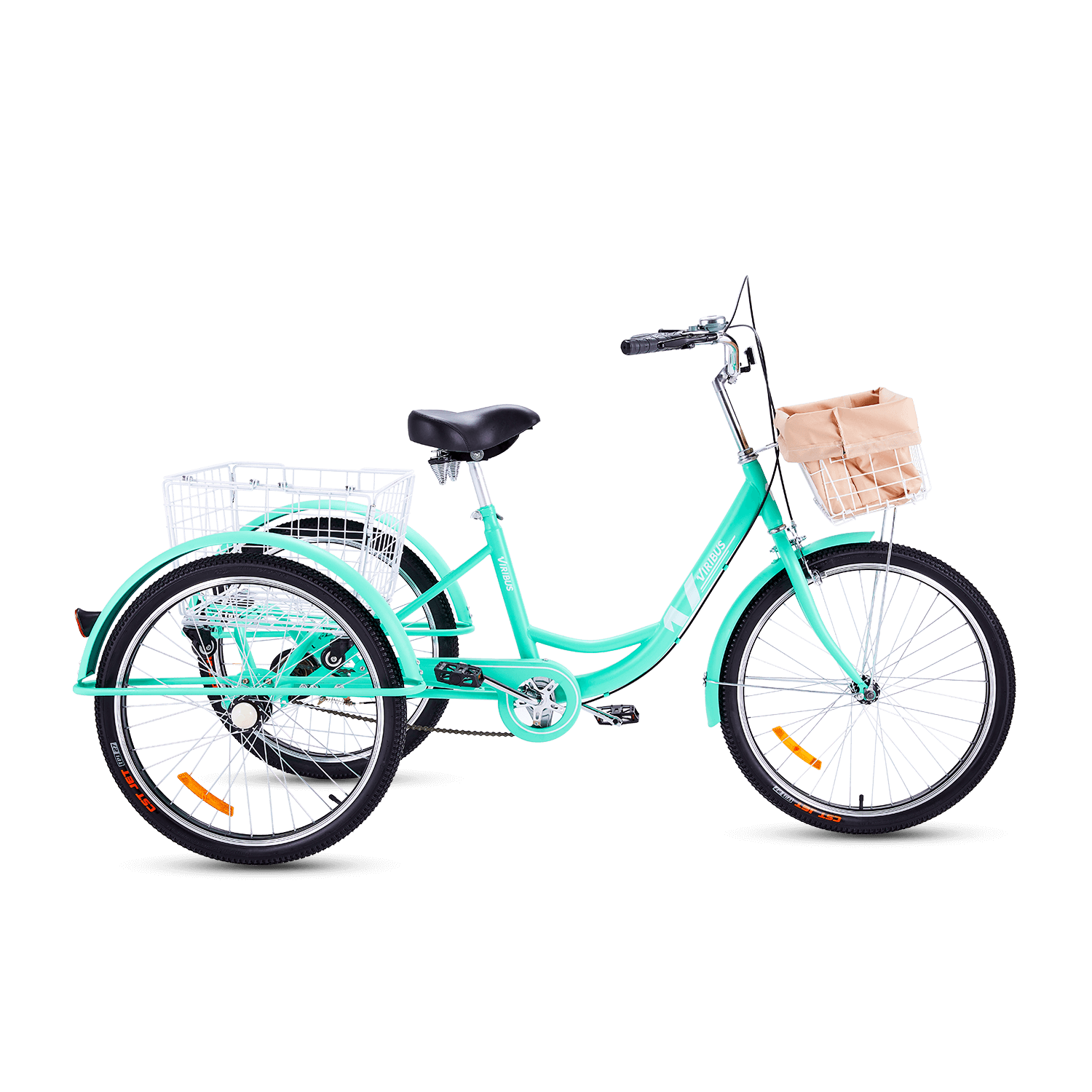 Viribus Adult Tricycle For Sale, Three Wheel Bike, Pink, 24"&26"