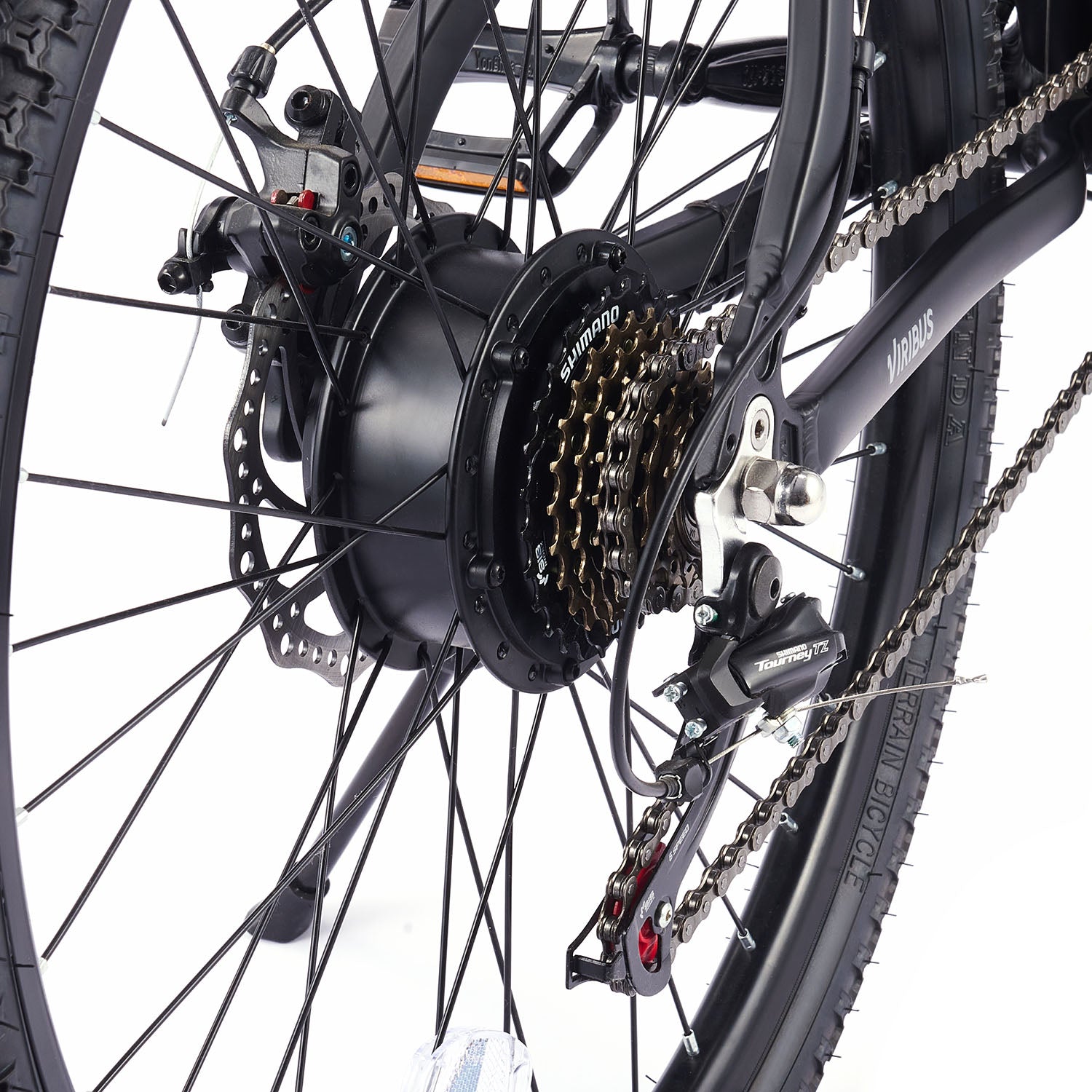 Viribus Panther Mountain Electric Bike for Sale Black e mountain bike