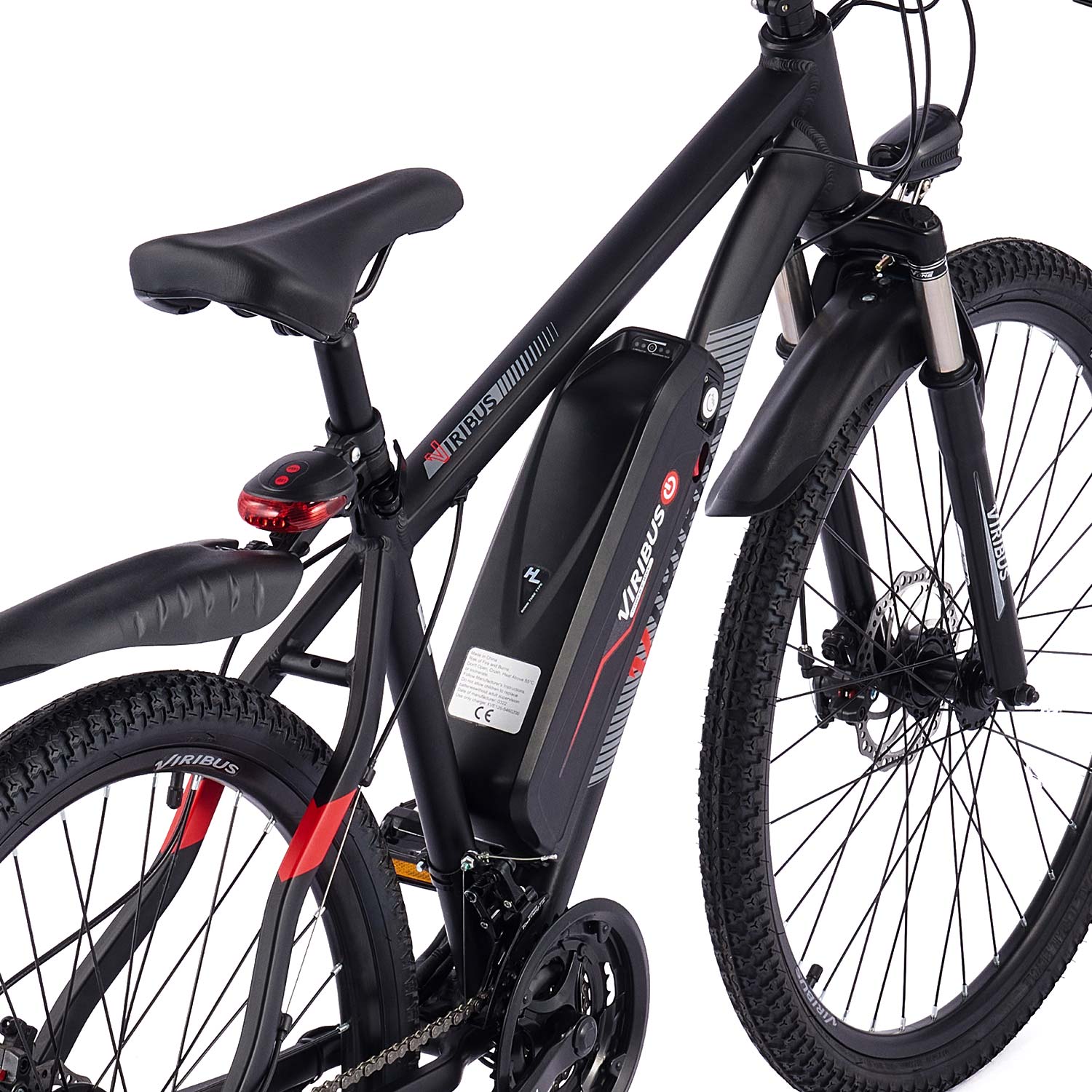 Viribus electric mountain bikeind in white background