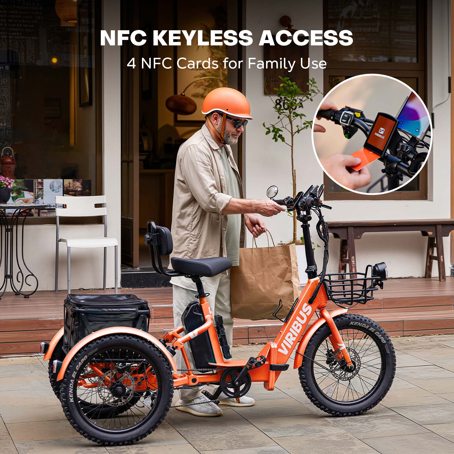 Viribus FC1 Folding Fat Tire Electric Tricycle