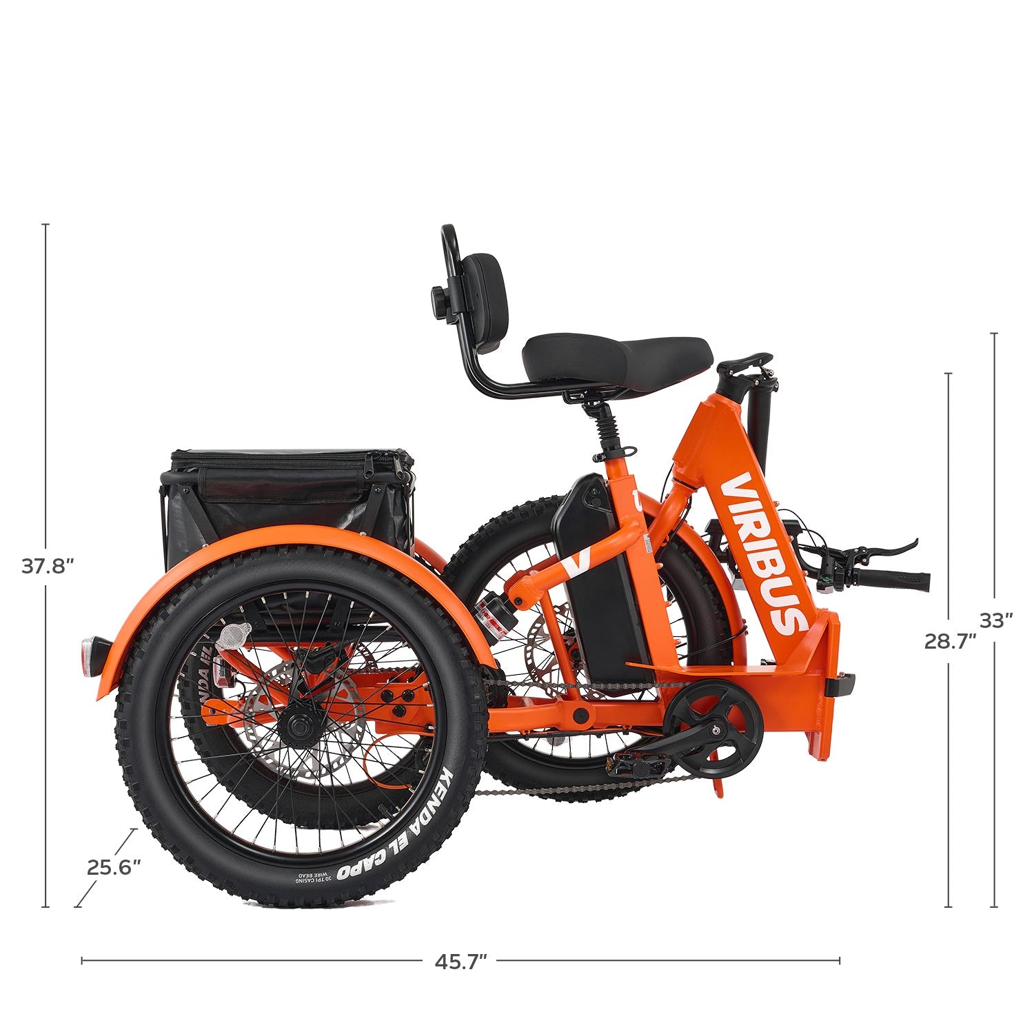 Viribus FC1 Folding Fat Tire Electric Tricycle