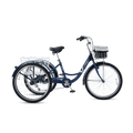 Viribus Adults Tricycle with Basket, 7 speed & Single-Chain