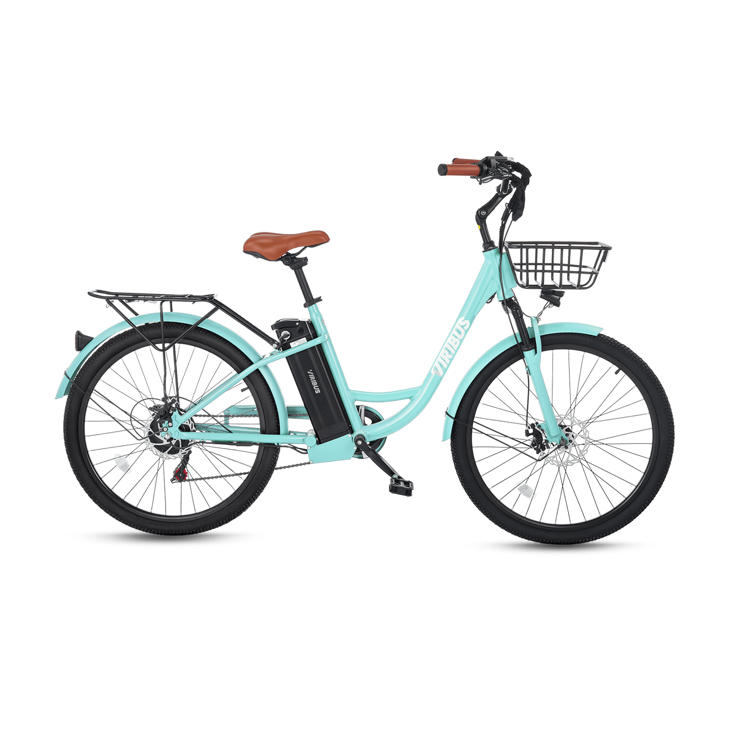 Viribus Step-Through EBike Electric Cruiser Bike Easier To Board