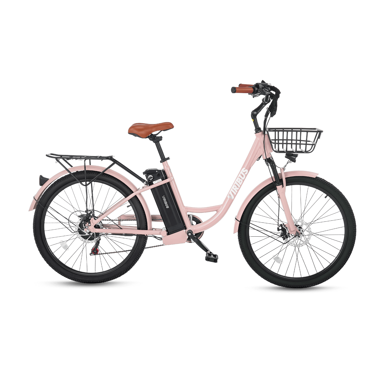 Viribus Step-Through EBike Electric Cruiser Bike Easier To Board