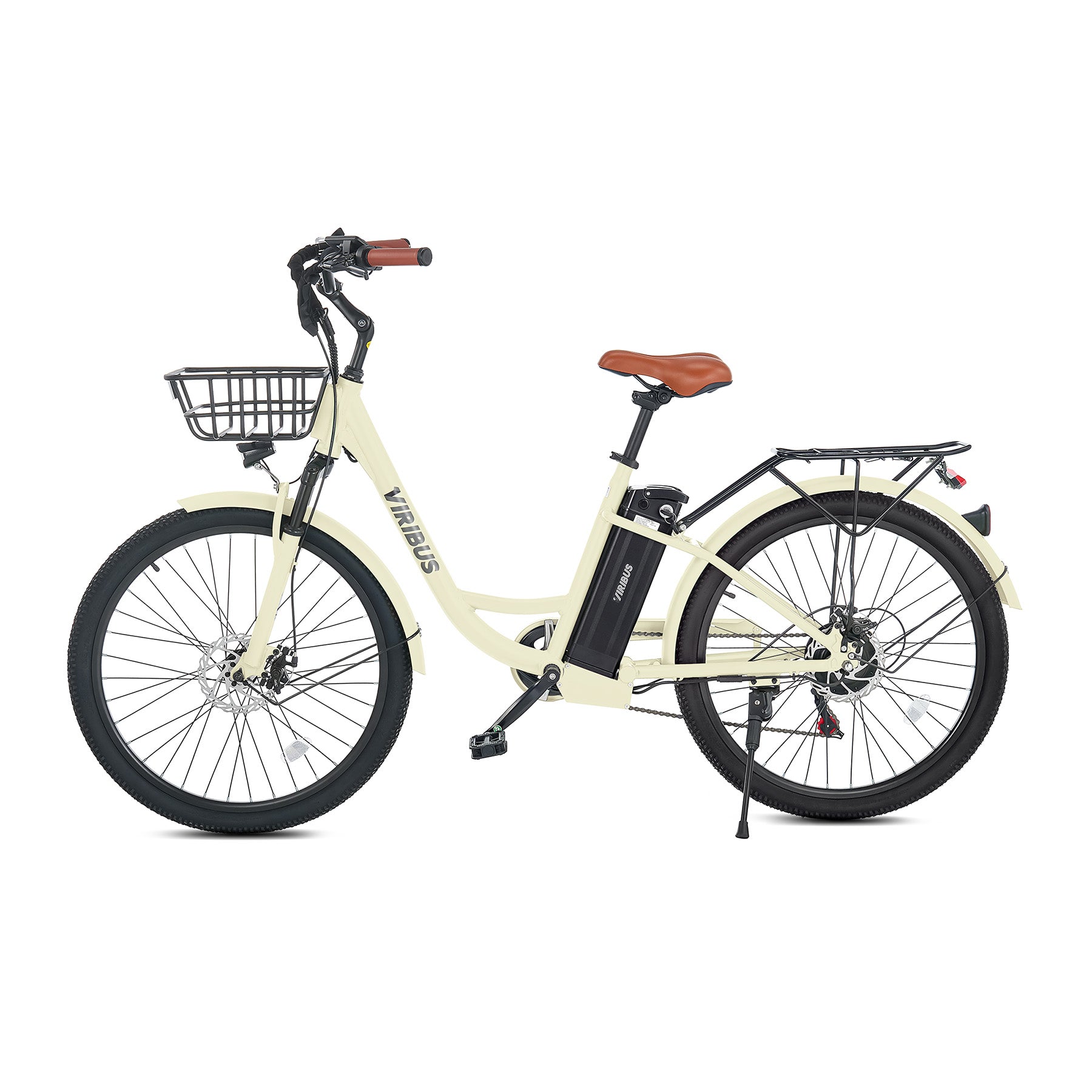 Viribus Step-Through EBike Electric Cruiser Bike Easier To Board