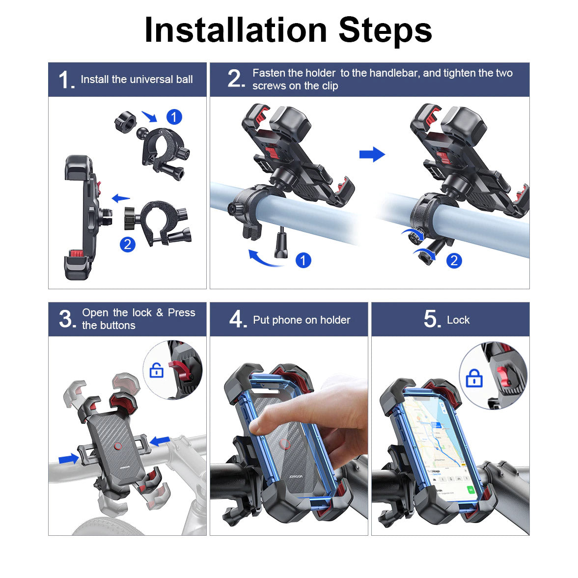 Viribus 360° View Universal Bike Phone Holder
