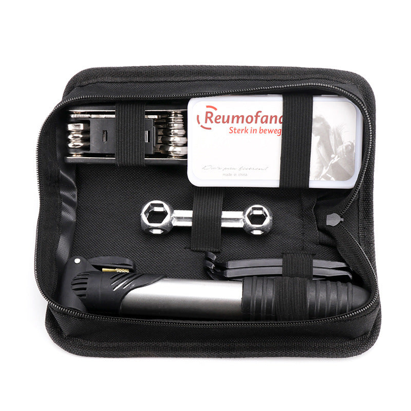 Bike Repair Kit with Tire Pump - Patches, Inflator