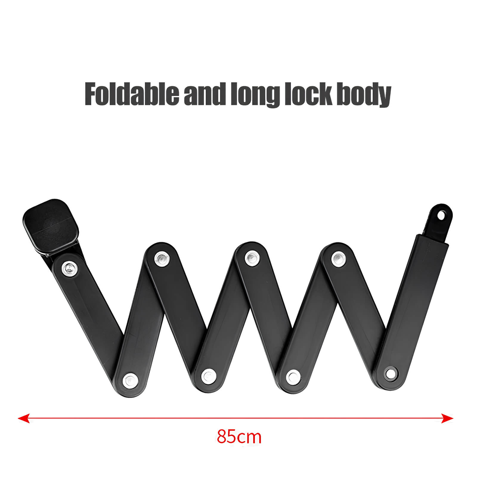 Viribus Bicycle Lock Alloy Steel Folding Lock Password Lock