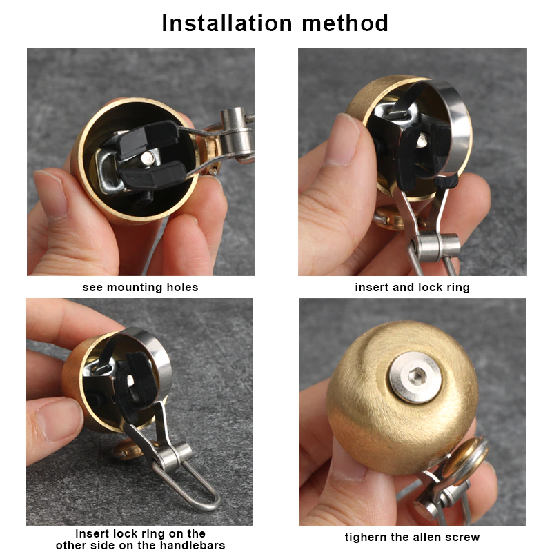 Retro Classical Bicycle Bell Steel Viribus
