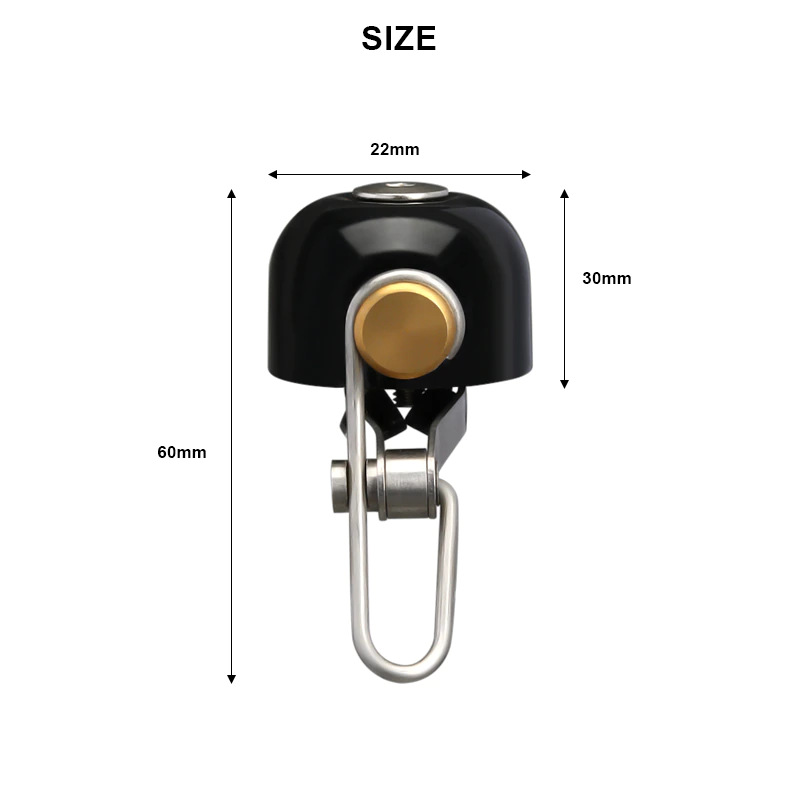 Retro Classical Bicycle Bell Steel Viribus