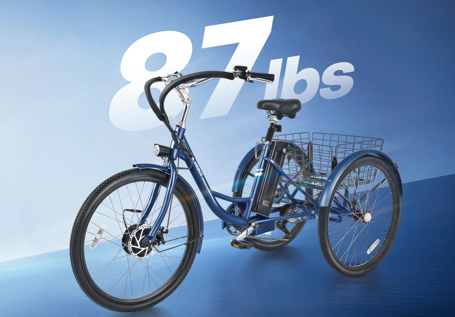 Viribus - The Lightweight eTrike 87 lb. in Total
