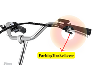how does a parking brake work on disc brakes?
