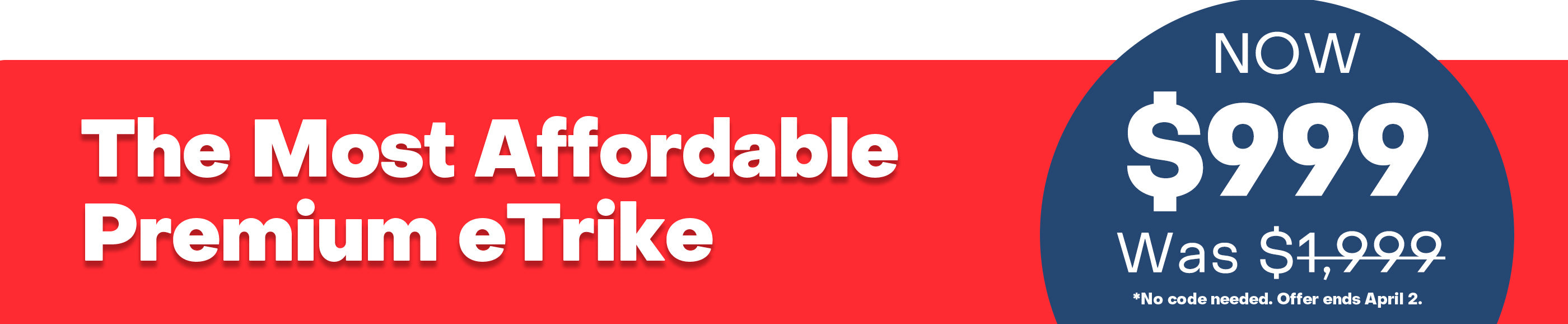 Viribus - SC5 eTrike - Spring Sale Instant Savings $1000