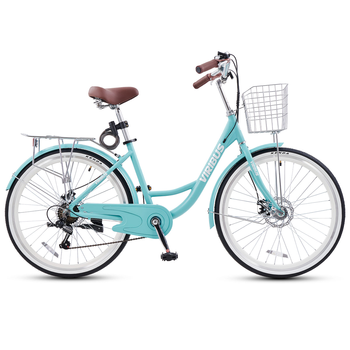 Beach Cruiser For Women 26 Inch Cruiser Bicycle 7 Speed - Beach Cruiser Bike For Women In Lotus Pink | BALINGE Hybrid Bike 7 Speed Bike