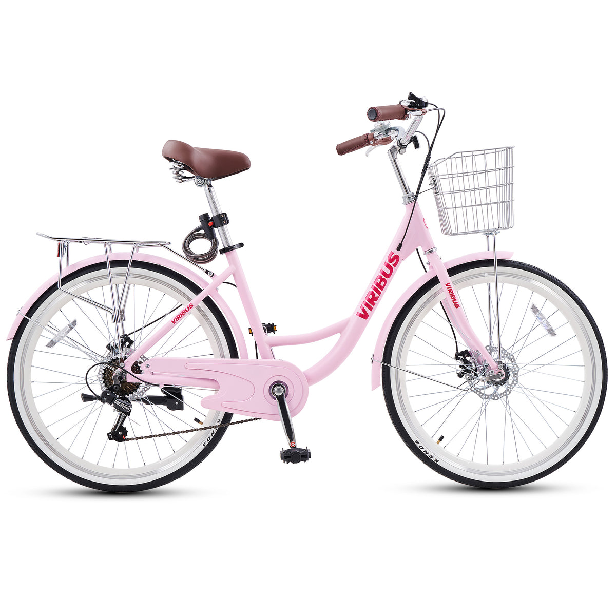 urban lady bike Viribus Cruising Bikes for Women, Disc Brakes, 26